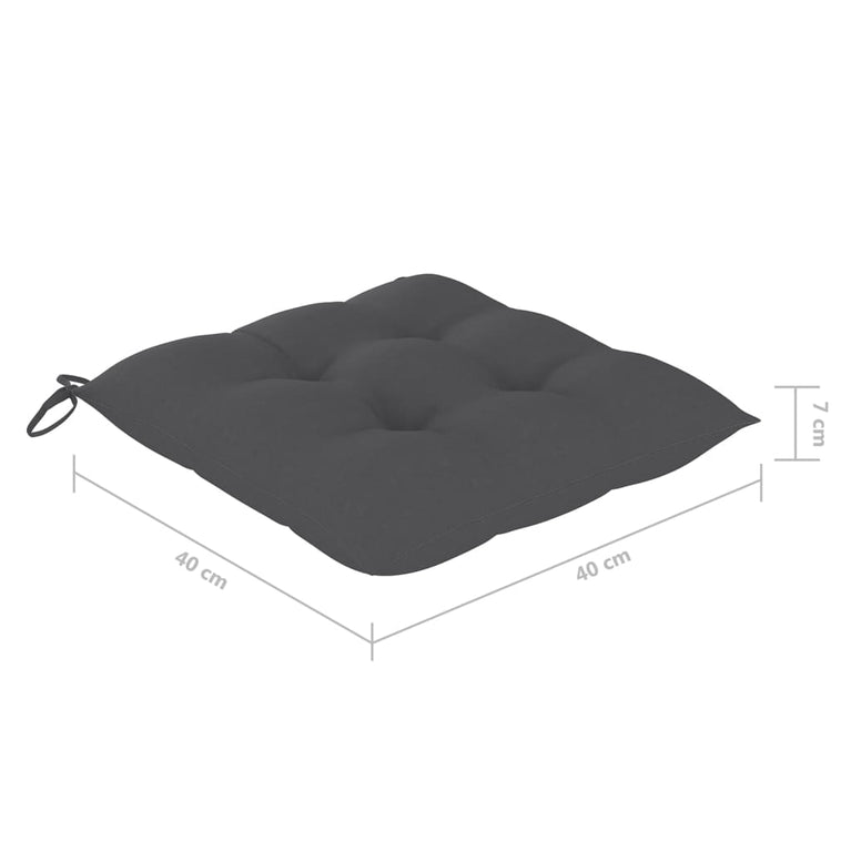 Tuinstoelen 8 st inklapbaar met kussens massief acaciahout MeubelReus