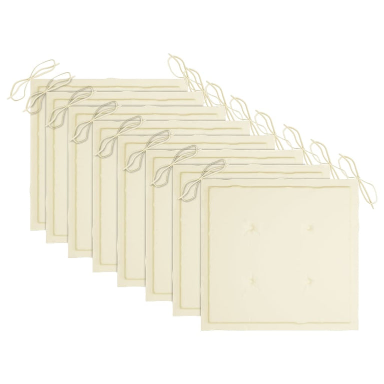 Tuinstoelen 8 st met kussens massief acaciahout MeubelReus