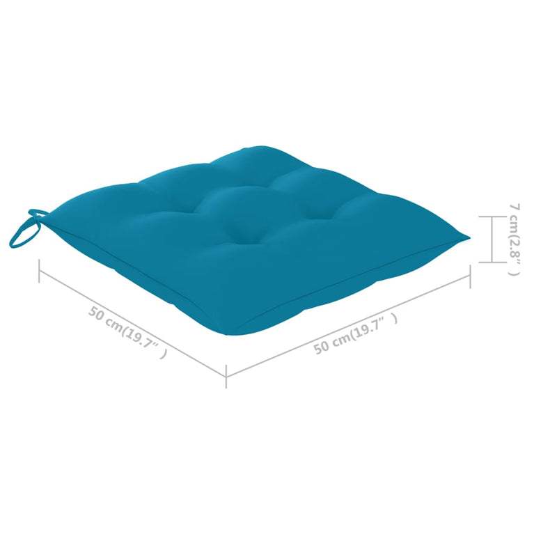 Tuinstoelen 8 st met kussens massief acaciahout MeubelReus