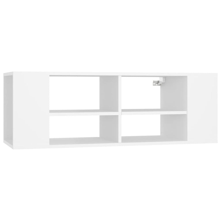 Tv-wandmeubel 102x35x35 cm bewerkt hout wit MeubelReus