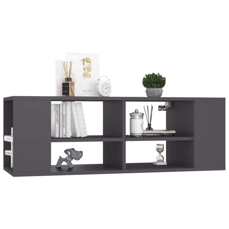 Tv-wandmeubel 102x35x35 cm spaanplaat grijs MeubelReus