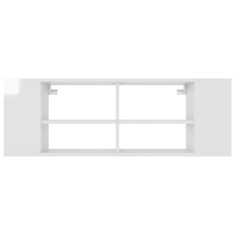 Tv-wandmeubel 102x35x35 cm spaanplaat hoogglans wit MeubelReus