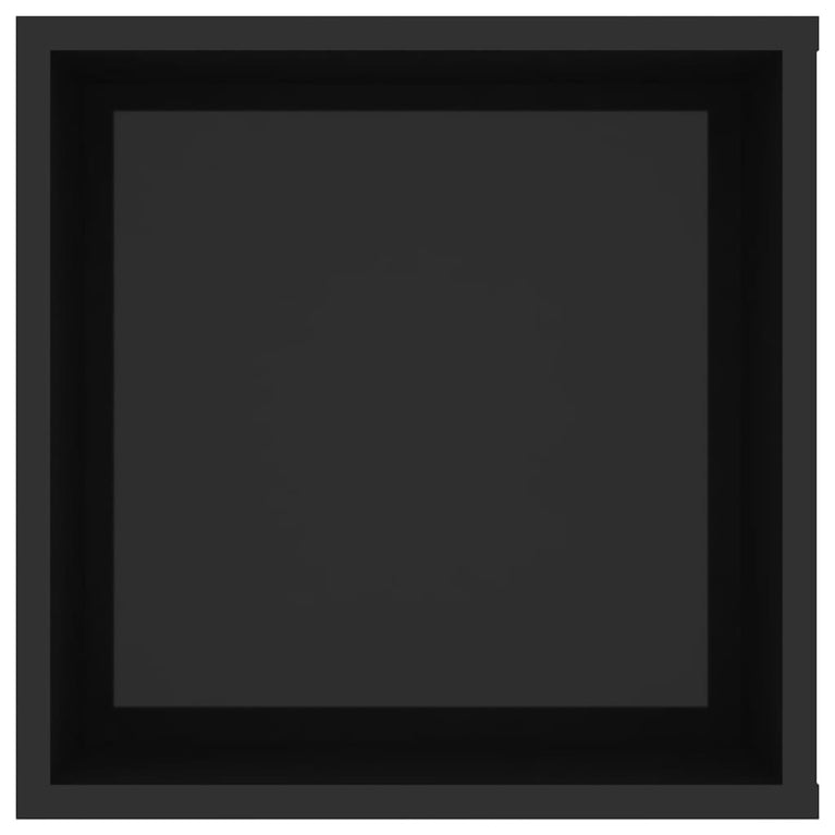 Tv-wandmeubel 102x35x35 cm spaanplaat hoogglans zwart MeubelReus