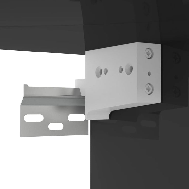 Tv-wandmeubel 102x35x35 cm spaanplaat hoogglans zwart MeubelReus