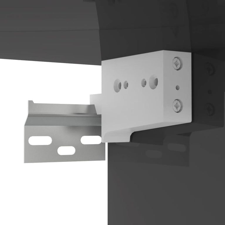 Tv-wandmeubel 102x35x35 cm spaanplaat hoogglans grijs MeubelReus