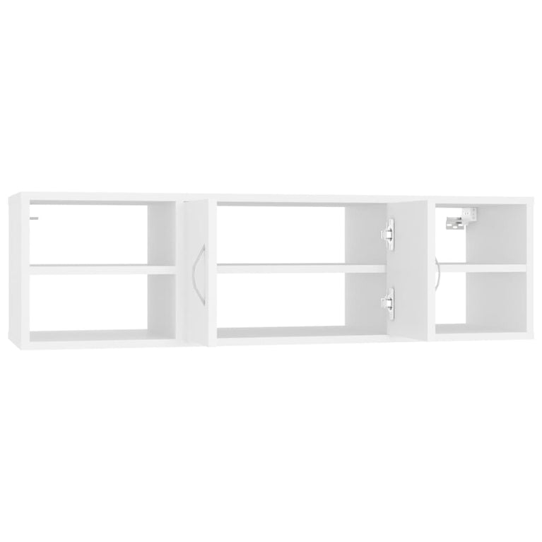 Wandschap 102x30x29 cm spaanplaat wit