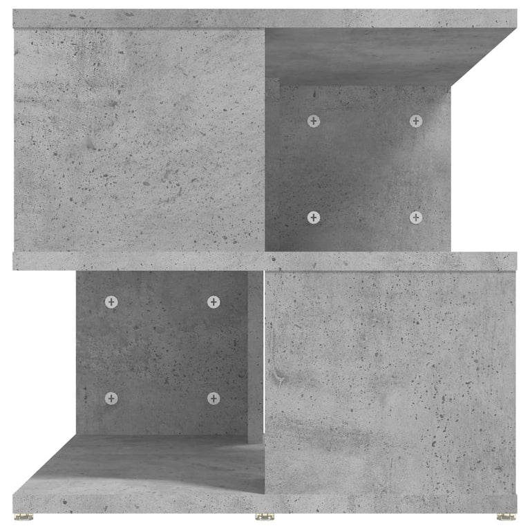 Bijzettafel 40x40x40 cm spaanplaat betongrijs MeubelReus