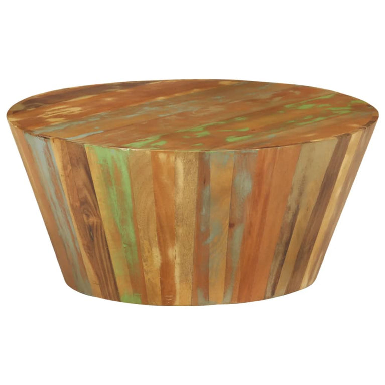 Salontafel Ø65x31 cm massief gerecycled hout MeubelReus