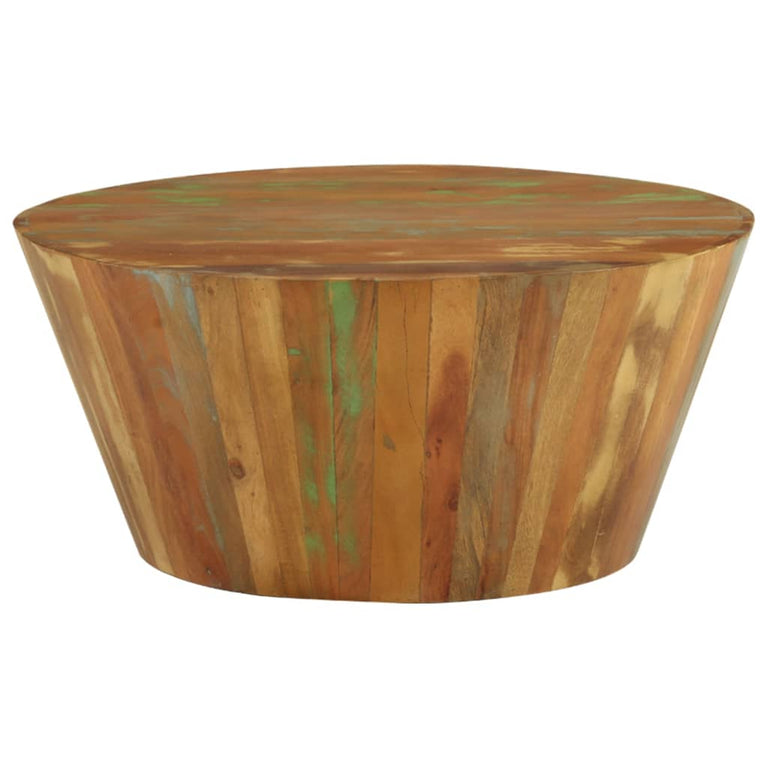 Salontafel Ø65x31 cm massief gerecycled hout MeubelReus