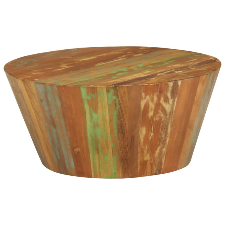 Salontafel Ø65x31 cm massief gerecycled hout MeubelReus