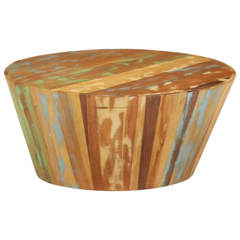 Salontafel Ø65x31 cm massief gerecycled hout MeubelReus
