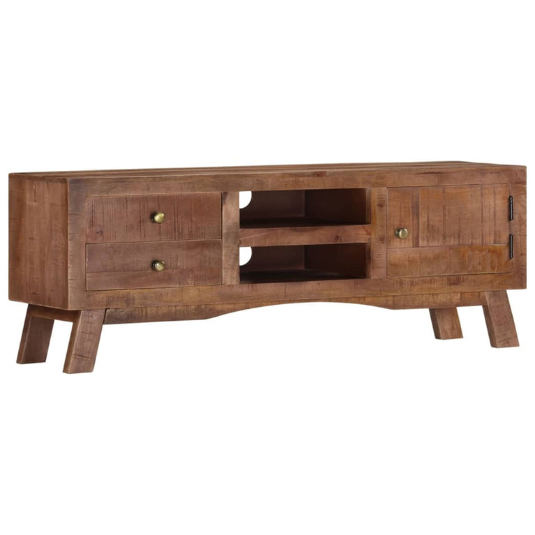 Tv-meubel 110x30x40 cm ruw mangohout MeubelReus