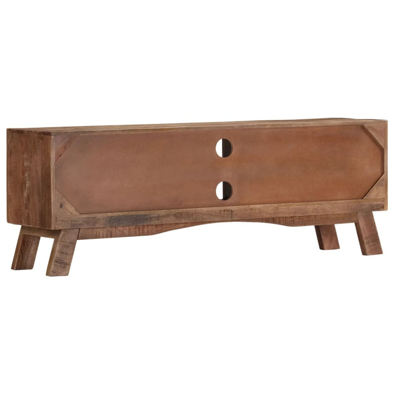 Tv-meubel 110x30x40 cm ruw mangohout MeubelReus
