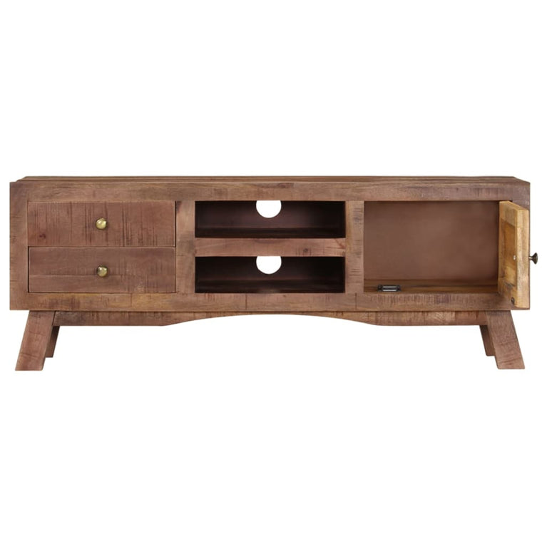 Tv-meubel 110x30x40 cm ruw mangohout MeubelReus