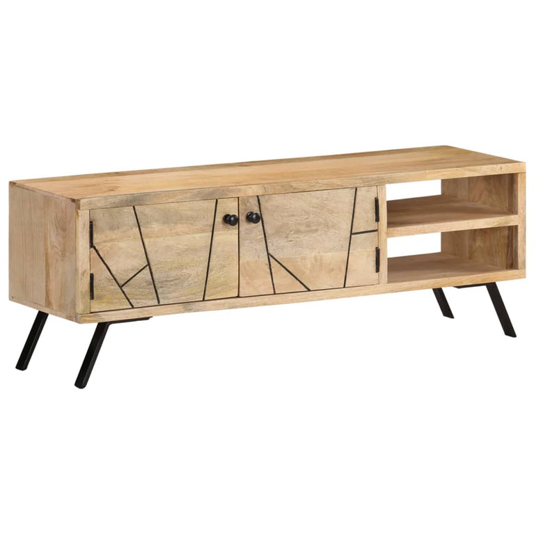 Tv-meubel 110x30x40 cm massief mangohout MeubelReus