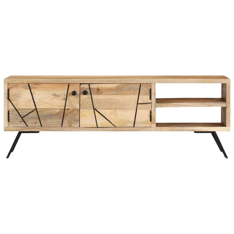Tv-meubel 110x30x40 cm massief mangohout MeubelReus