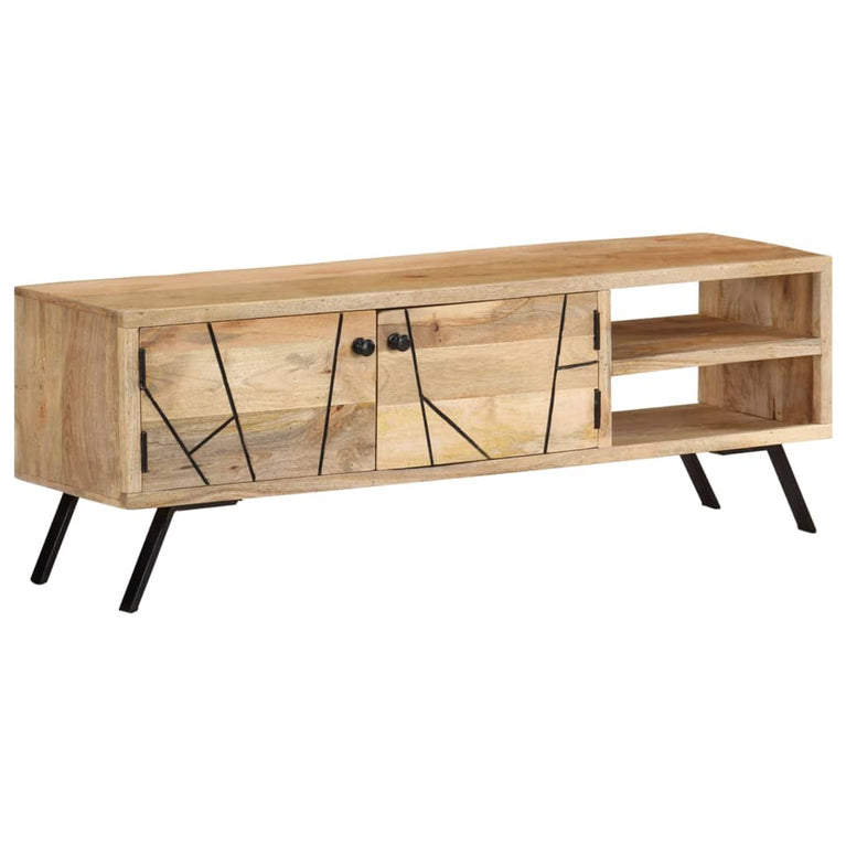 Tv-meubel 110x30x40 cm massief mangohout MeubelReus