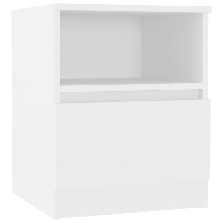Nachtkastjes 2 st 40x40x50 cm bewerkt hout wit MeubelReus