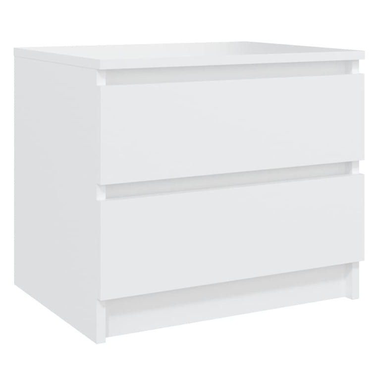 Nachtkastjes 2 st 50x39x43,5 cm spaanplaat wit MeubelReus