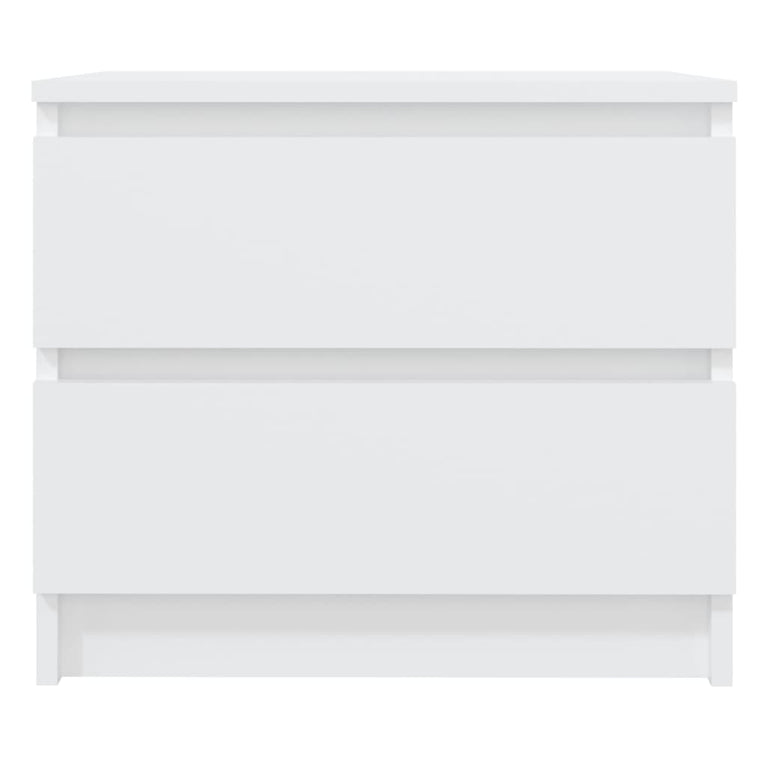 Nachtkastjes 2 st 50x39x43,5 cm spaanplaat wit MeubelReus