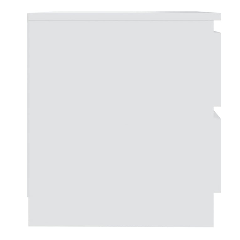 Nachtkastjes 2 st 50x39x43,5 cm spaanplaat wit MeubelReus
