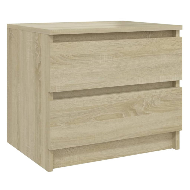 Nachtkastjes 2 st 50x39x43,5 cm spaanplaat sonoma eikenkleurig MeubelReus