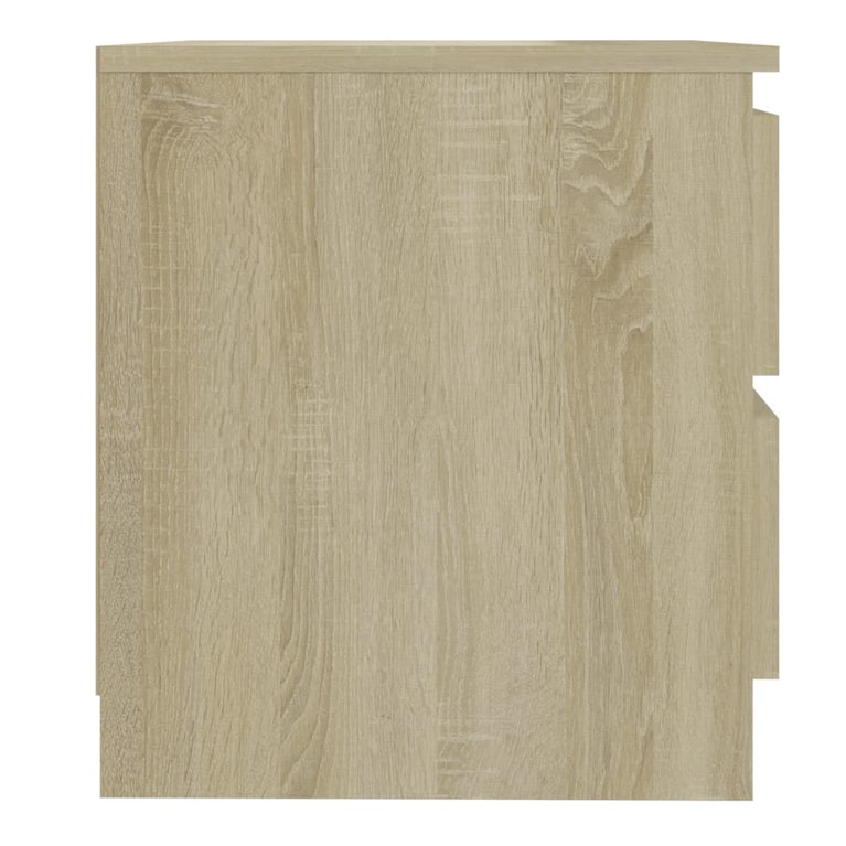 Nachtkastjes 2 st 50x39x43,5 cm spaanplaat sonoma eikenkleurig MeubelReus