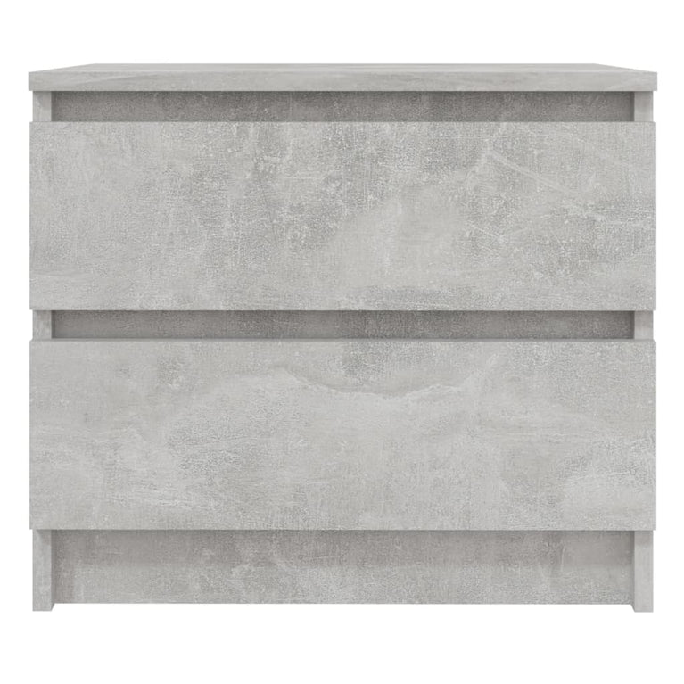 Nachtkastjes 2 st 50x39x43,5 cm spaanplaat betongrijs MeubelReus