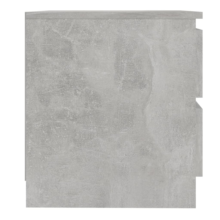 Nachtkastjes 2 st 50x39x43,5 cm spaanplaat betongrijs MeubelReus