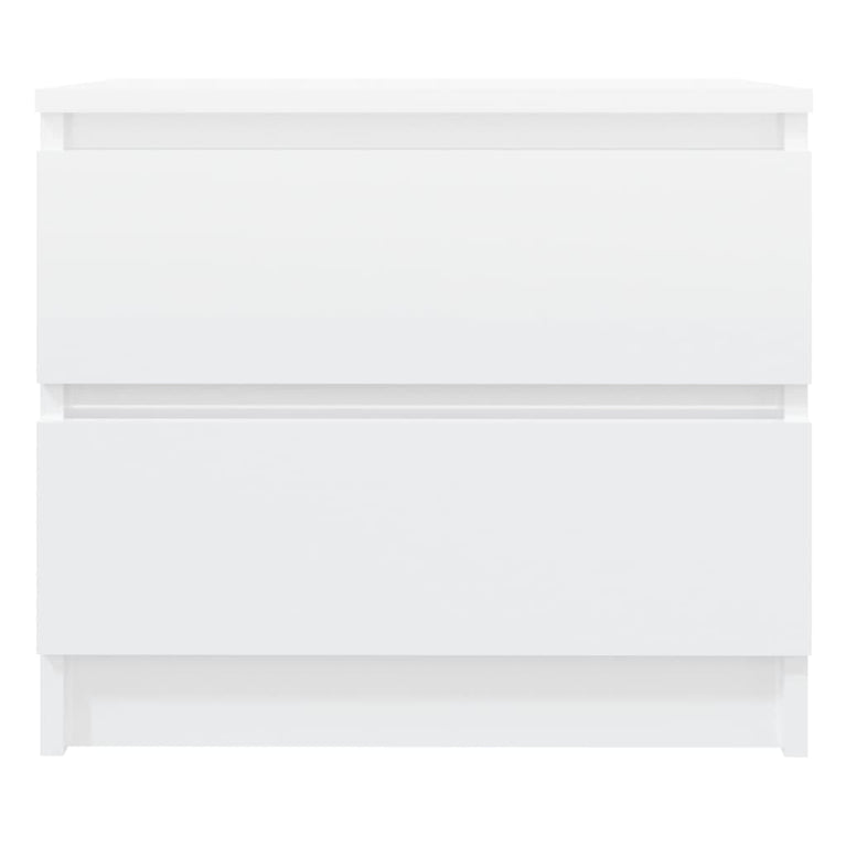 Nachtkastjes 2 st 50x39x43,5 cm spaanplaat hoogglans wit MeubelReus