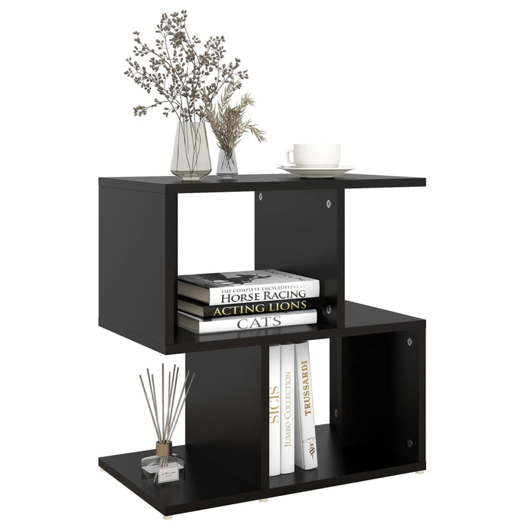Nachtkastjes 2 st 50x30x51,5 cm spaanplaat zwart