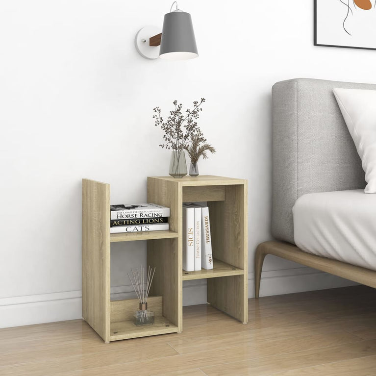 Nachtkastjes 2 st 50x30x51,5 cm spaanplaat sonoma eikenkleurig MeubelReus