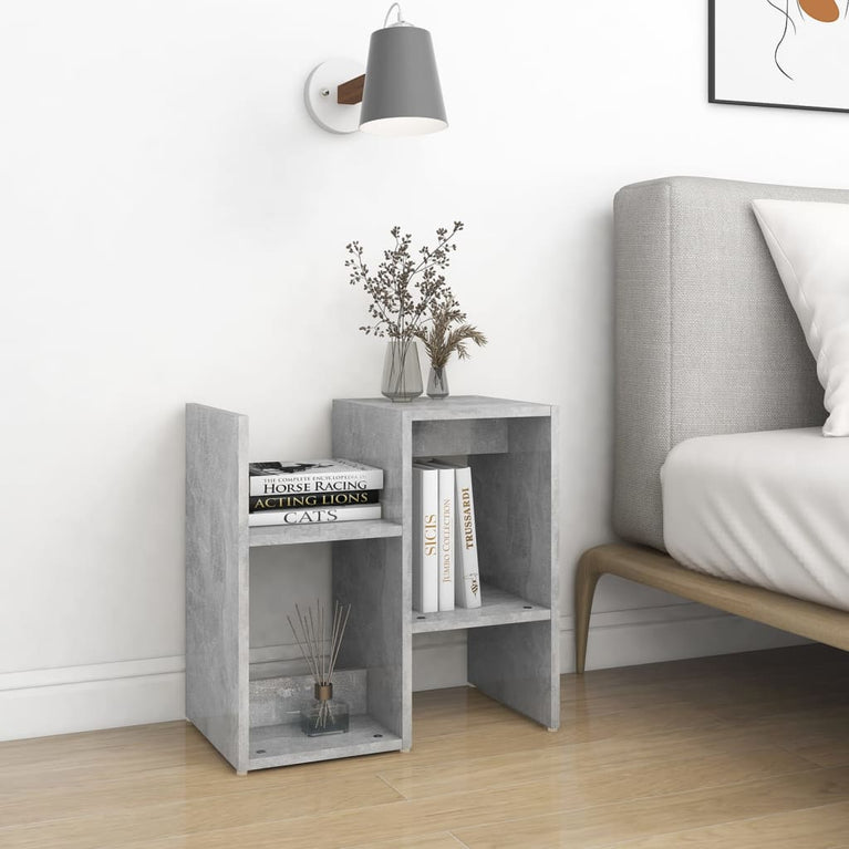 Nachtkastjes 2 st 50x30x51,5 cm spaanplaat betongrijs MeubelReus