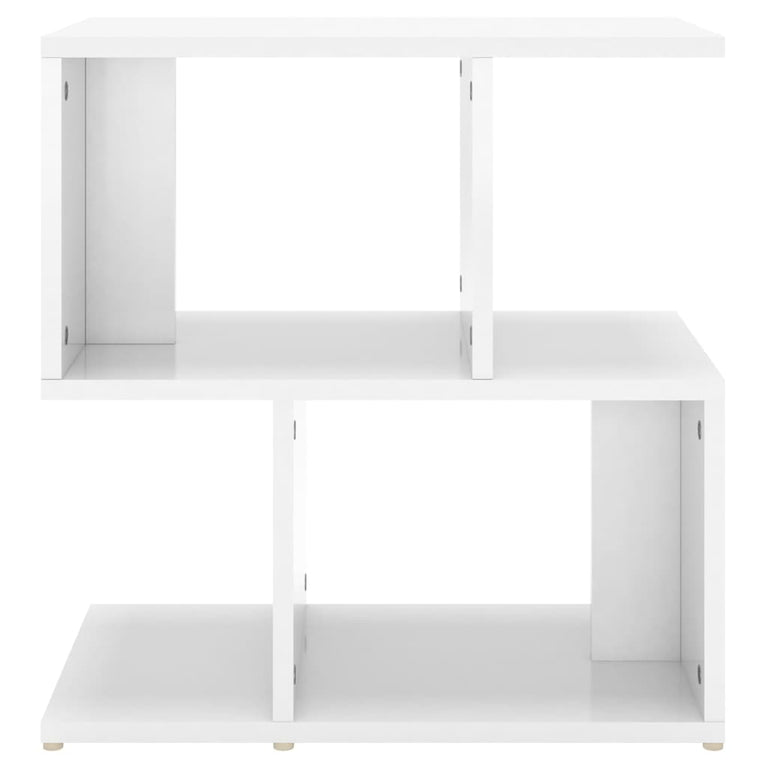 Nachtkastjes 2 st 50x30x51,5 cm spaanplaat hoogglans wit