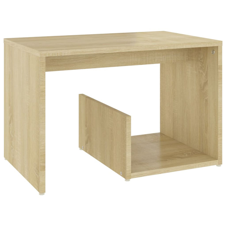 Bijzettafel 59x36x38 cm spaanplaat sonoma eikenkleurig