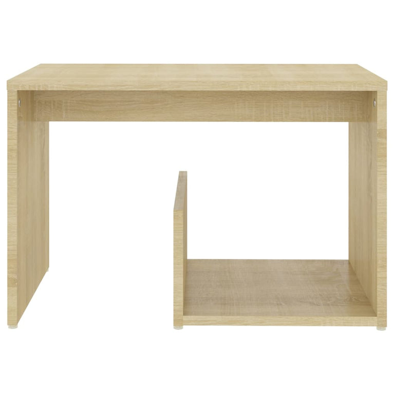 Bijzettafel 59x36x38 cm spaanplaat sonoma eikenkleurig