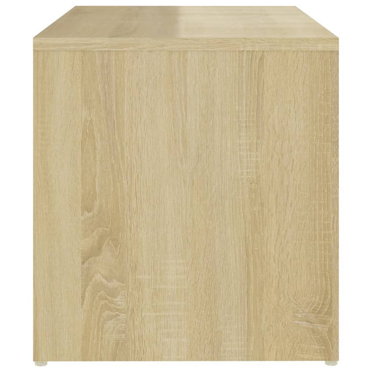 Bijzettafel 59x36x38 cm spaanplaat sonoma eikenkleurig