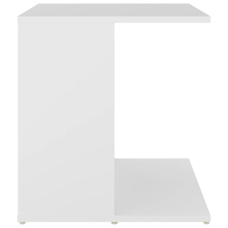 Bijzettafel 45x45x48 cm bewerkt hout wit MeubelReus