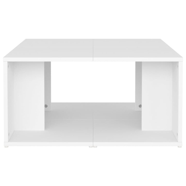 Salontafels 4 st 33x33x33 cm bewerkt hout wit MeubelReus