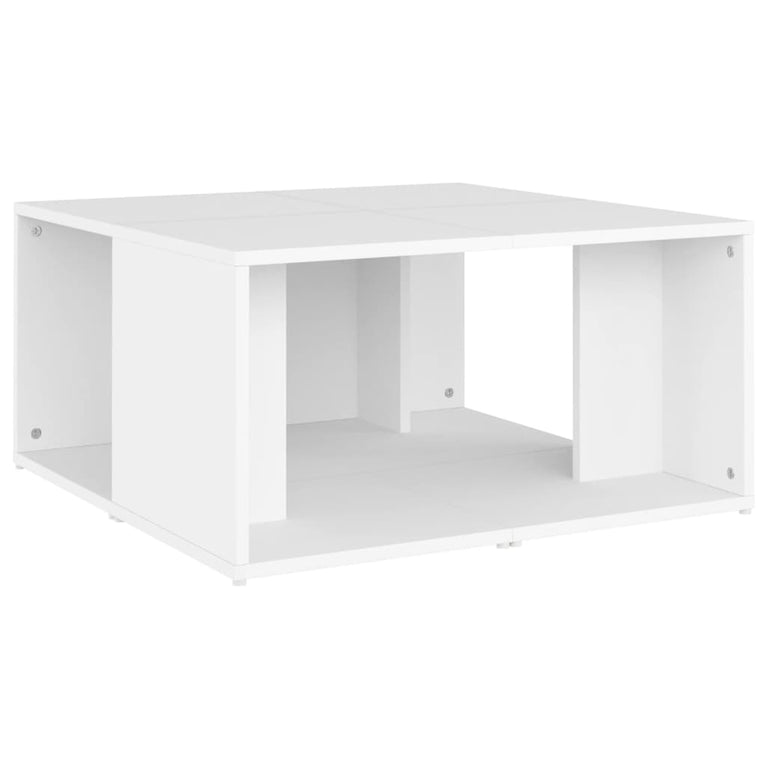 Salontafels 4 st 33x33x33 cm bewerkt hout wit MeubelReus