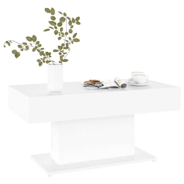 Salontafel 96x50x45 cm spaanplaat wit MeubelReus