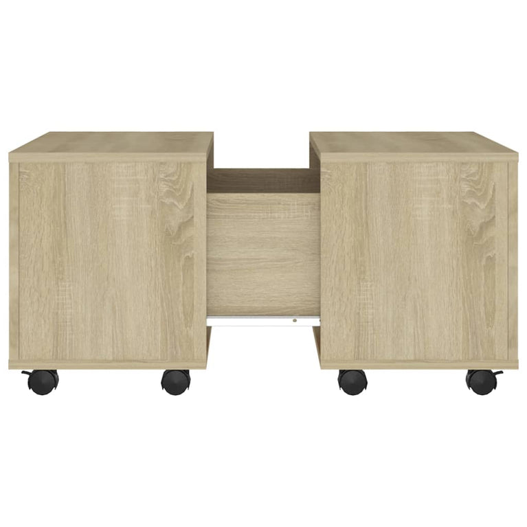 Salontafel 60x60x30 cm spaanplaat sonoma eikenkleurig MeubelReus