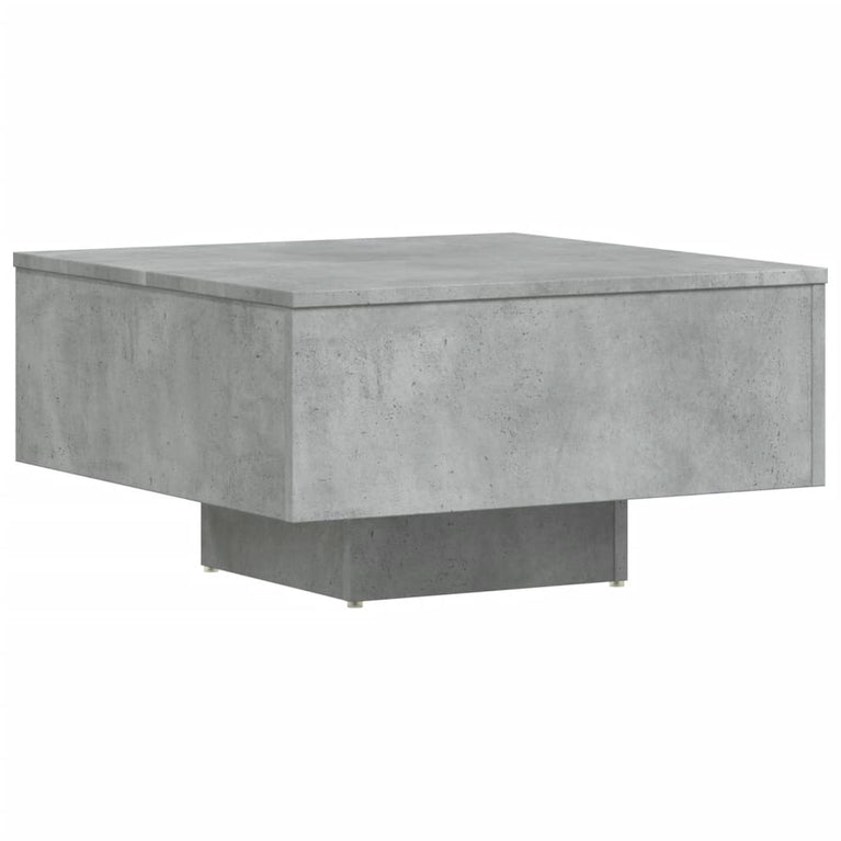 Salontafel 60x60x31,5 cm spaanplaat betongrijs