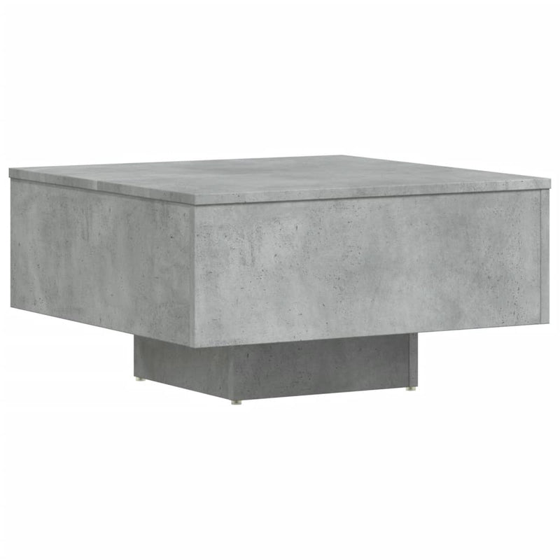 Salontafel 60x60x31,5 cm spaanplaat betongrijs