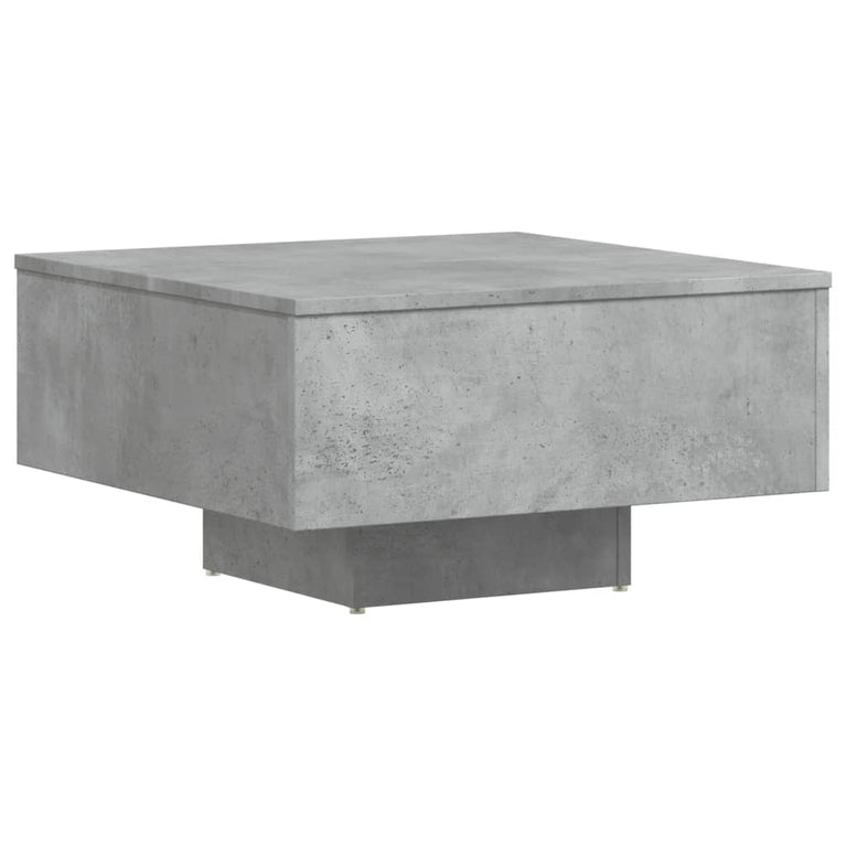 Salontafel 60x60x31,5 cm spaanplaat betongrijs