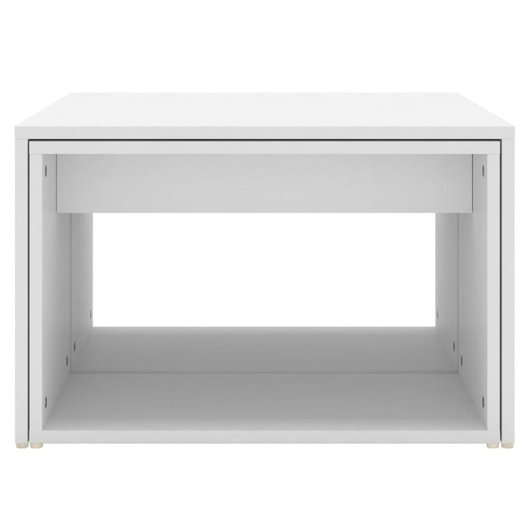 3-delige Salontafelset 60x60x38 cm bewerkt hout wit MeubelReus