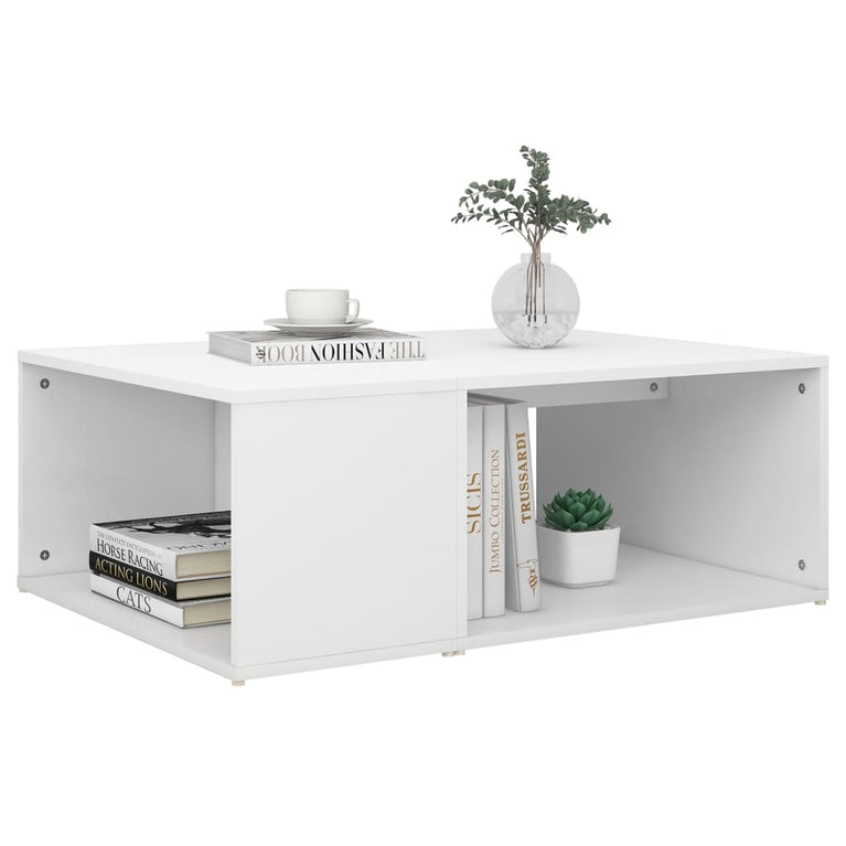 Salontafel 90x67x33 cm bewerkt hout wit MeubelReus