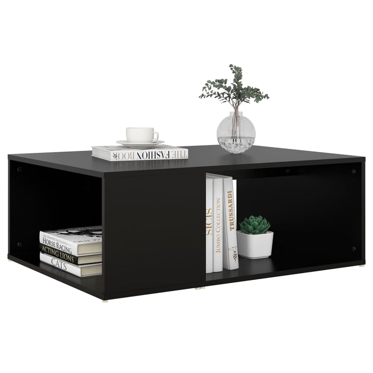 Salontafel 90x67x33 cm spaanplaat zwart MeubelReus