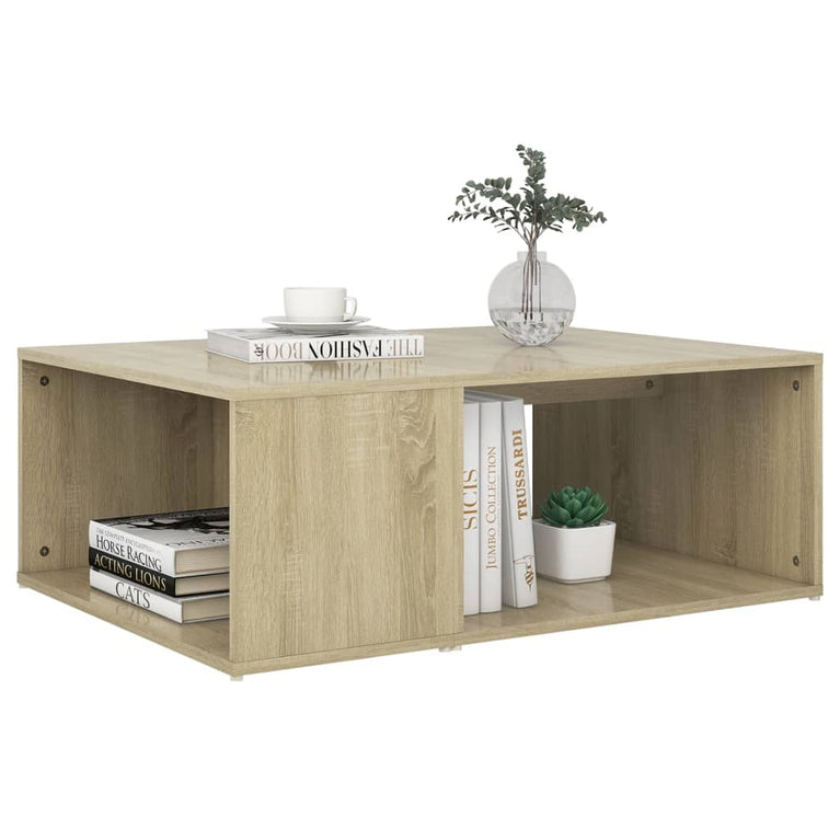 Salontafel 90x67x33 cm spaanplaat sonoma eikenkleurig MeubelReus