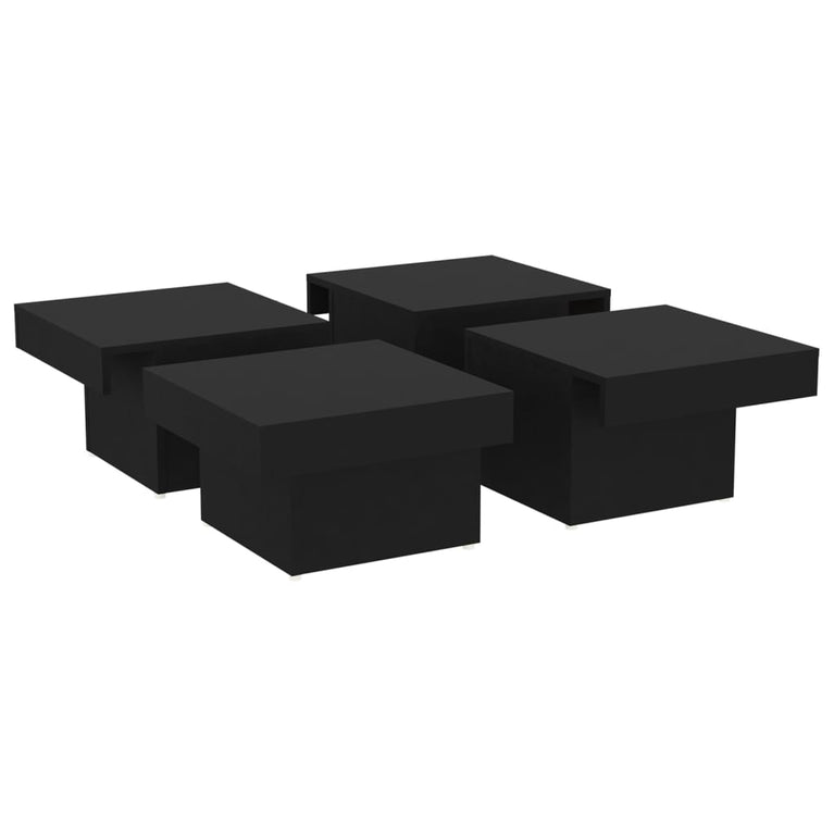 Salontafel 90x90x28 cm spaanplaat zwart